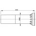 ALCAPLAST Propojka k WC pro invalidy M148