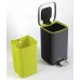 SAPHO REGENT Odpadkový koš 12l, Soft Close, broušená nerez, černá DR312