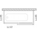 ROLTECHNIK Boční zástěna LLVB/900 brillant/transparent 573-9000000-00-02