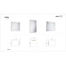 NIMCO Koupelnové podsvícené LED zrcadlo 500x700 ZP2001