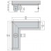 ACO ShowerDrain E designový rošt rohový, Chain 9010.56.19
