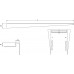 ACO ShowerStep přechodová lišta levá L 1490 mm, H 12,5 mm, leštěný povrch 9010.72.54