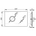 ALCAPLAST Flat Ovládací tlačítko STING-INOX Sting nerez
