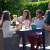 KETER GIRONA FLAT WAVES Zahradní stůl 160 x 90 x 74 cm, grafit 17205428