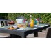 KETER GIRONA FLAT WAVES Zahradní stůl 160 x 90 x 74 cm, grafit 17205428