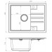 ALVEUS Set INTERMEZZO 30 dřez 620x480 mm + baterie TONIA, černá + chrom