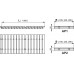 ALCAPLAST Přelivový rošt bez protiskluzu 35mmx195mmx1000mm AP2-195/1000