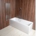AQUALINE WILA vanová zástěna 90x140cm skládací, chrom, čiré sklo AQ5742