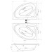 ARTTEC LUXUS MASSAGE 150x90 levá Luxusní hydromasážní vana PAN00719