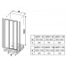 RAVAK SUPERNOVA ASDP3-110 sprchové dveře posuvné, white+grape 00VD0102ZG