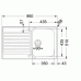 Franke Ascona ASX 611, 860x510 mm, nerezový dřez 101.0120.036