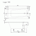 Gustavsberg LOGIC vana 140x70 klasická BA147LOG2W-01