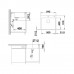 BLANCO SUBLINE 500 IF/A SteelFrame InFino Silgranit bílá s táhlem 524112