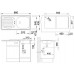 BLANCO set FLEX přírodní nerez 860 x 435 mm + MIDA baterie chrom