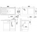 BLANCO set FLEX přírodní nerez 860 x 435 mm + BRAVON baterie chrom