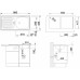 BLANCO set FLEX přírodní nerez 860 x 435 mm + BRAVON-S baterie chrom