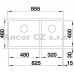 BLANCO Subline 480/320 U dřez Silgranit levý bez táhla aluminium 519486