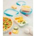 CURVER SMART FRESH 2x0,2L+1L set dóz 20x15x7cm transparent/modrá 00992-284