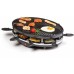 DOMO Raclette gril pro 8 osob, 1200W, pečící plochou (420 x 295 mm) DO9038G