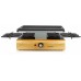 DOMO Raclette gril 1200W, sada 8 pánví, bambusové dřevo DO9246G
