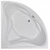 AQUALINE DUNAJ II rohová vana 140x140 cm, bílá G1340