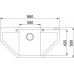 Franke SET G85 granitový dřez MRG 612 E bílý led+baterie Samoa+dávkovač FD 300