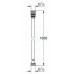 GROHE Silverflex sprchová hadice 1500mm, stříbrná 28364000