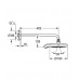 GROHE Power&Soul-Hlavová sprcha Cosmopolitan,rameno 422 mm,chrom 26172000