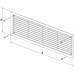 HACO větrací mřížka dveřní VM 500x90 DB plast, bílá 0201