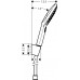 Hansgrohe Raindance Select E 120 Porter Ruční sprcha sada 1,60 m, bílá/chrom 26720400