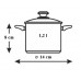 BERGNER Hrnec nerez 14 x 8 cm, 1,2, Profi Line BG-6515