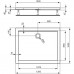 IDEAL Standard ULTRA Flat obdélníková sprchová vanička 120x100 cm, Ideal Grip K5184YK