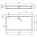 IDEAL Standard ULTRA Flat obdélníková sprchová vanička 120x70 cm K193601