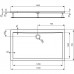 IDEAL Standard ULTRA Flat obdélníková sprchová vanička 140x70 cm K193701