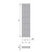 ISAN SOLAR designový, koupelnový radiátor 1206 / 288, bílá (RAL 9010)
