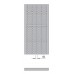 ISAN SOLAR designový, koupelnový radiátor 1206 / 603, bílá (RAL 9010)