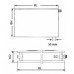 Kermi Therm X2 Plan-Hygiene-V deskový radiátor 20 400 / 2000 PTV200402001R1K