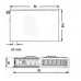 Kermi Therm X2 Plan-V deskový radiátor 12 400 / 500 PTV120400501L1K