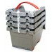 KETER CLICK BIN S set 4x0,45L organizéry 15,5x11x8,5cm šedé 17197117