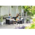 KETER ELODIE CORNER 5 SEATER Set zahradní, grafit/šedá 17210755