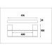 NIMCO KIBO držák na ručník dvojitý 70 cm, KI 14046D-26