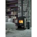 HSFLAMINGO Krbová kamna NARVIK 9kw, šedá/antracit, dlažba Grey s pérkem