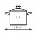LAMART LT1023 Kastrol 18cm, žlutý 42001463