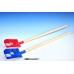 Lopata s násadou kov/dřevo 80cm, modrá 34540019