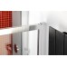 POLYSAN LUCIS LINE čtvrtkruhová sprchová zástěna 1000x800mm, levá