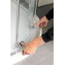 POLYSAN LUCIS LINE čtvrtkruhová sprchová zástěna 1000x800mm, levá