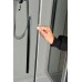 POLYSAN LUCIS LINE čtvrtkruhová sprchová zástěna 1000x800mm, levá