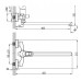 NOVASERVIS BRADO paneláková nástěnná vanová baterie 150mm 80071/1,0
