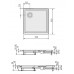 POLYSAN Sprchová vanička AVELIN 90 čtvercová s podstavcem