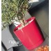 Květináč s miskou COUBI 15,5 cm, 2l, malina-lesk DUOP155